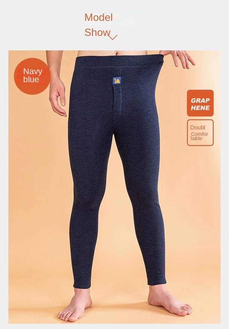 Thermal Underwear Men's Winter Clothes Fleece Keep Warm Pants Soft comfortable Underpants Sleepwear Breathable Thermo Leggings - ZOOMNSTORE