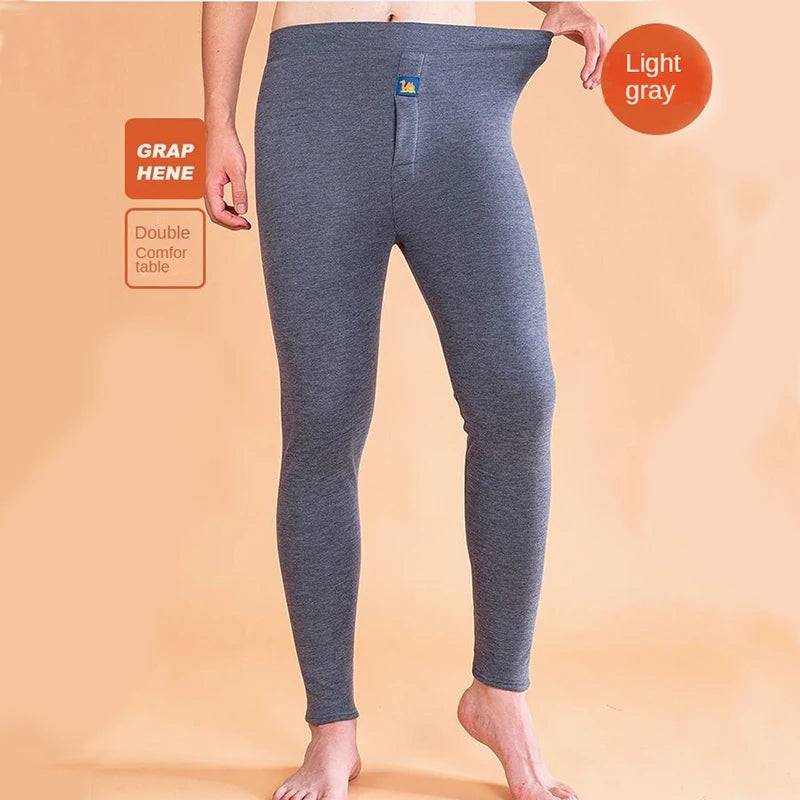 Thermal Underwear Men's Winter Clothes Fleece Keep Warm Pants Soft comfortable Underpants Sleepwear Breathable Thermo Leggings - ZOOMNSTORE