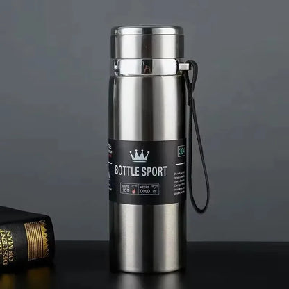 Thermal Water Bottle – 1 Liter Stainless Steel Flask With Double Wall Insulation - ZOOMNSTORE