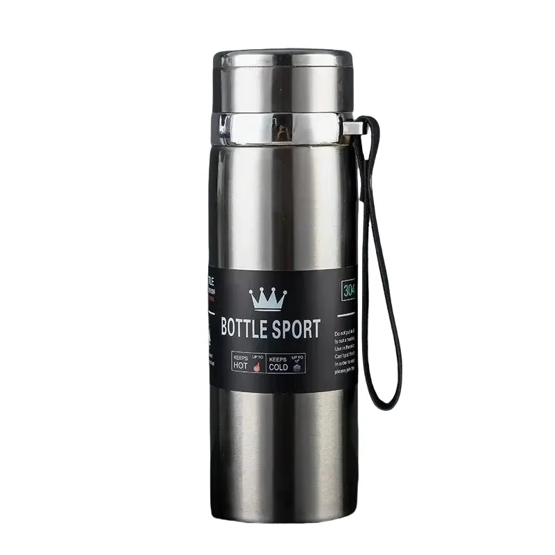 Thermal Water Bottle – 1 Liter Stainless Steel Flask With Double Wall Insulation - ZOOMNSTORE