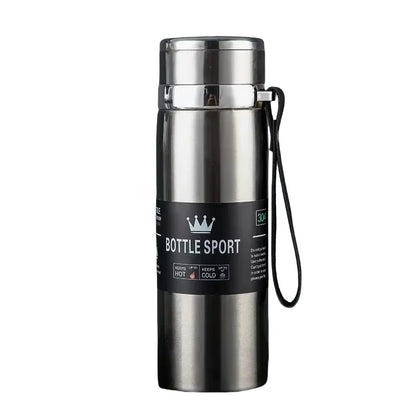 Thermal Water Bottle – 1 Liter Stainless Steel Flask With Double Wall Insulation - ZOOMNSTORE
