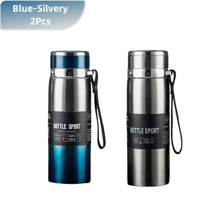 Thermal Water Bottle – 1 Liter Stainless Steel Flask With Double Wall Insulation - ZOOMNSTORE