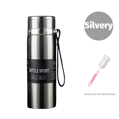 Thermal Water Bottle – 1 Liter Stainless Steel Flask With Double Wall Insulation - ZOOMNSTORE