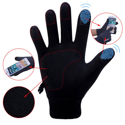 Thermal Winter Gloves - Water Resistant, Touch Screen & Anti Skid Design for Outdoor Sport - ZOOMNSTORE