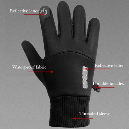 Thermal Winter Gloves - Water Resistant, Touch Screen & Anti Skid Design for Outdoor Sport - ZOOMNSTORE