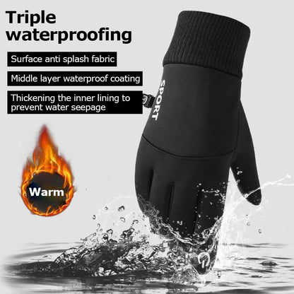 Thermal Winter Gloves - Water Resistant, Touch Screen & Anti Skid Design for Outdoor Sport - ZOOMNSTORE