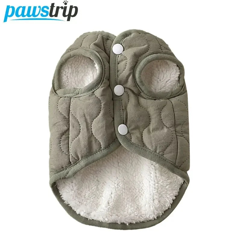 Thick Fleece Dog Coat - Warm Jacket for Small Medium Dogs - ZOOMNSTORE