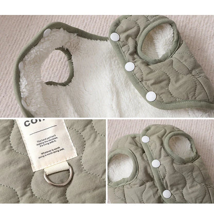 Thick Fleece Dog Coat - Warm Jacket for Small Medium Dogs - ZOOMNSTORE