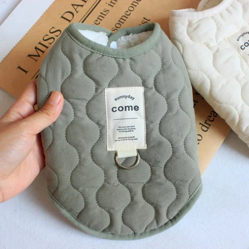 Thick Fleece Dog Coat - Warm Jacket for Small Medium Dogs - ZOOMNSTORE