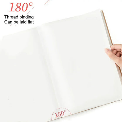 Thick Leather A4A6 Notebook - Ultra-Thick Diary with LinesBlank Pages 416200 Pages - ZOOMNSTORE