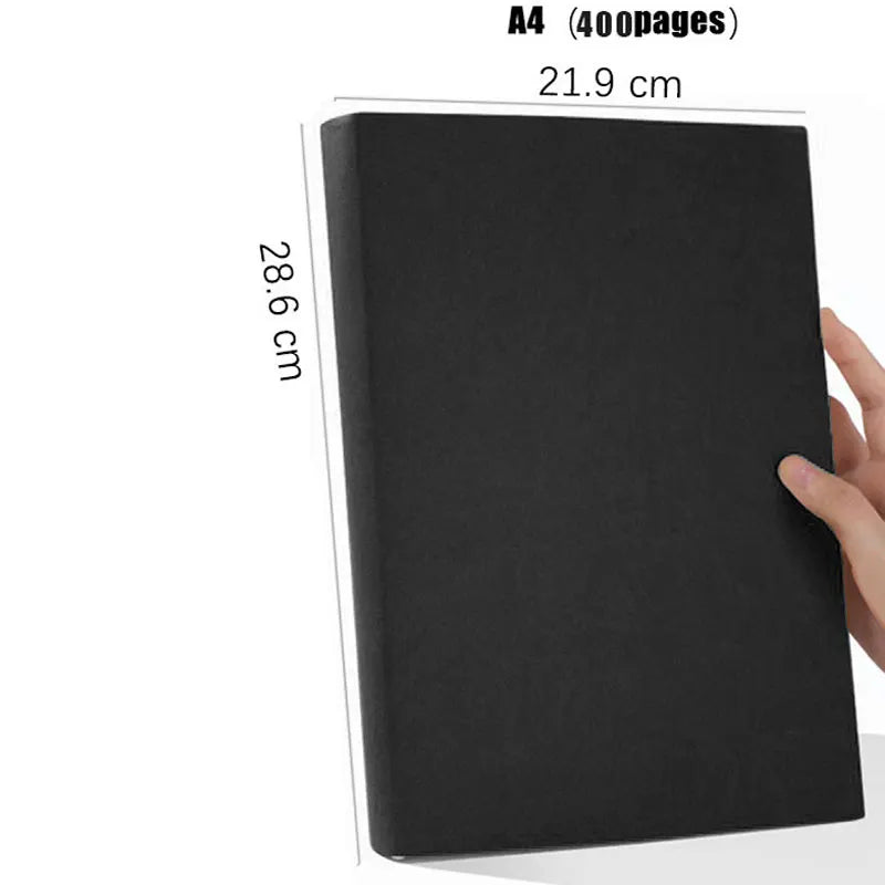 Thick Leather A4A6 Notebook - Ultra-Thick Diary with LinesBlank Pages 416200 Pages - ZOOMNSTORE