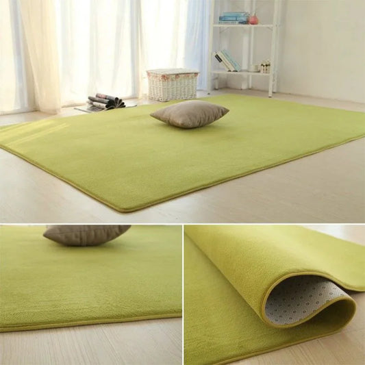 Thick Velvet Non-Slip Furry Area Rug - Pink Fluffy Mat for Living Room  Kids Decor - ZOOMNSTORE