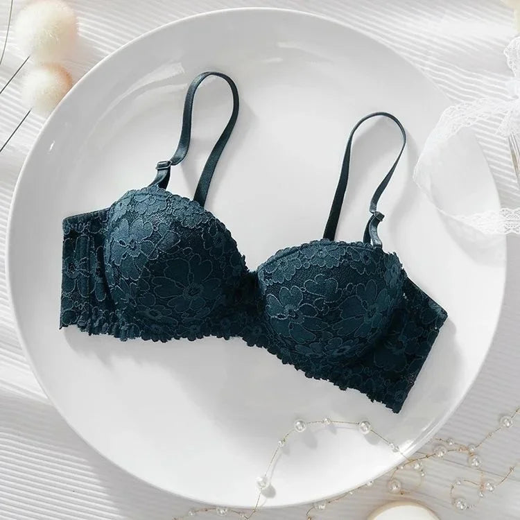Thickened A Cup Bra - Womens Steel Ring Bralette for Small Breasts - ZOOMNSTORE