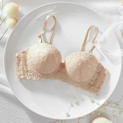 Thickened A Cup Bra - Womens Steel Ring Bralette for Small Breasts - ZOOMNSTORE