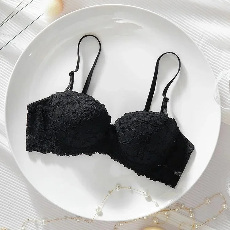 Thickened A Cup Bra - Womens Steel Ring Bralette for Small Breasts - ZOOMNSTORE