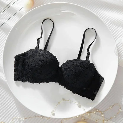 Thickened A Cup Bra - Womens Steel Ring Bralette for Small Breasts - ZOOMNSTORE