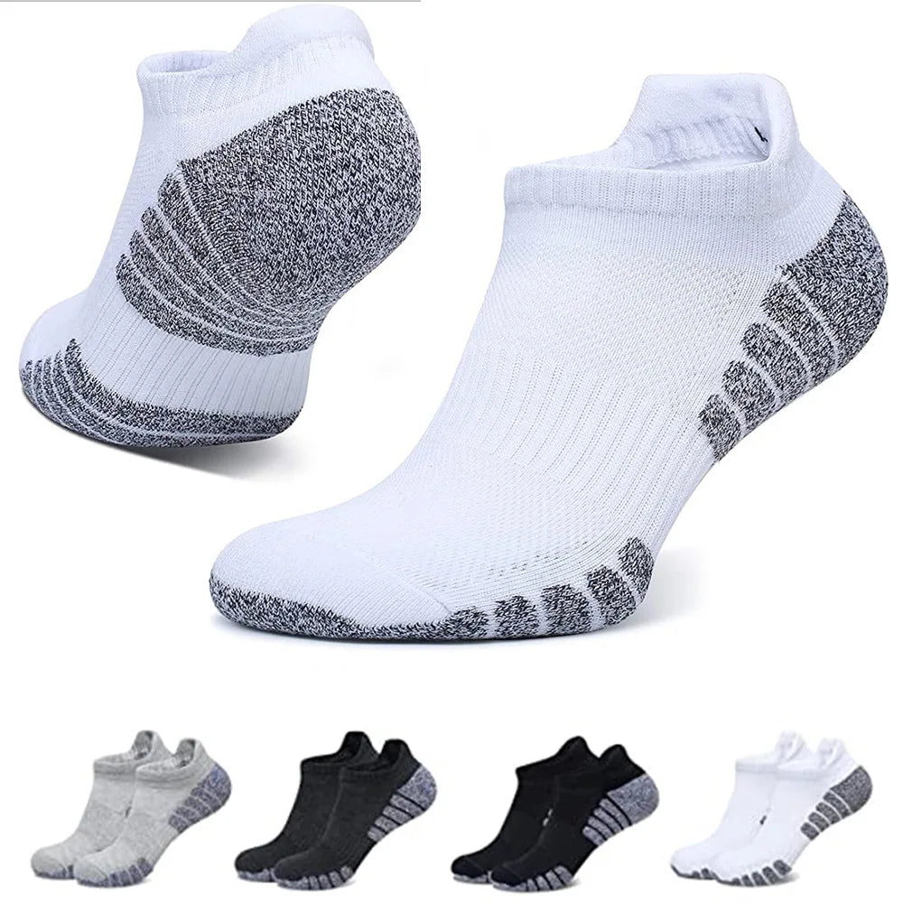 Thickened Running Socks – Breathable Mesh Boat Low Cut Socks for Men & Women - ZOOMNSTORE