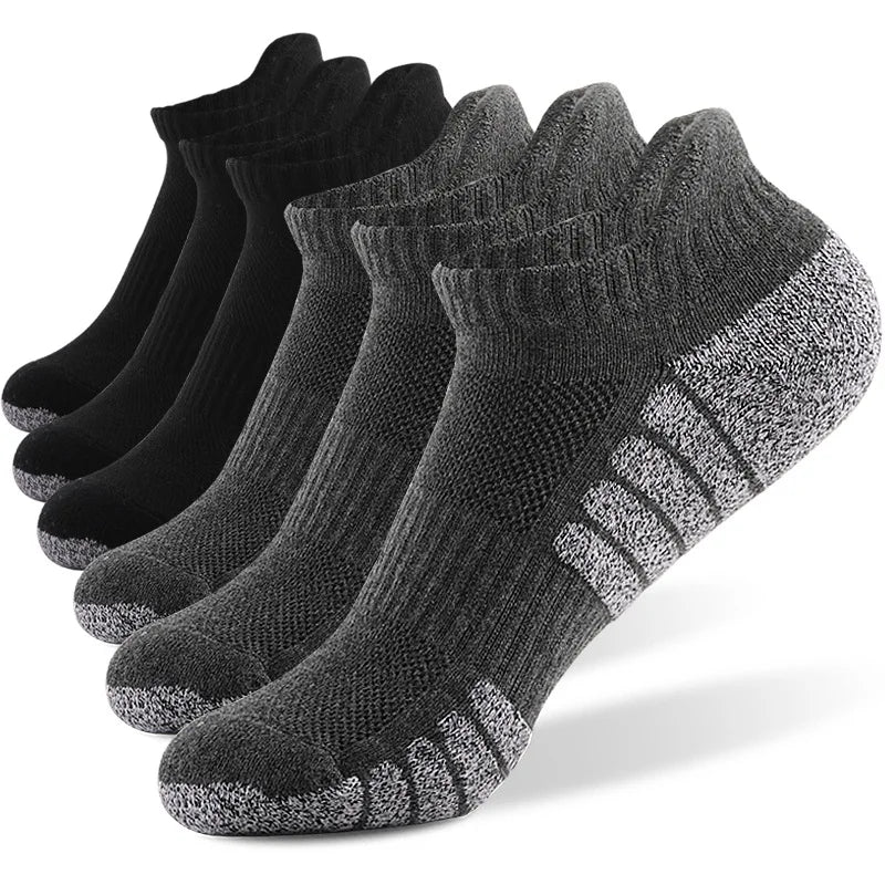 Thickened Running Socks – Breathable Mesh Boat Low Cut Socks for Men & Women - ZOOMNSTORE