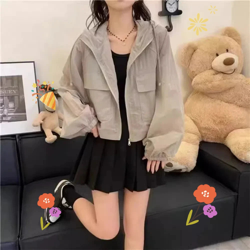 Womens UV Protection Long Sleeve Jacket - Lightweight Waterproof Outdoor Coat - ZOOMNSTORE