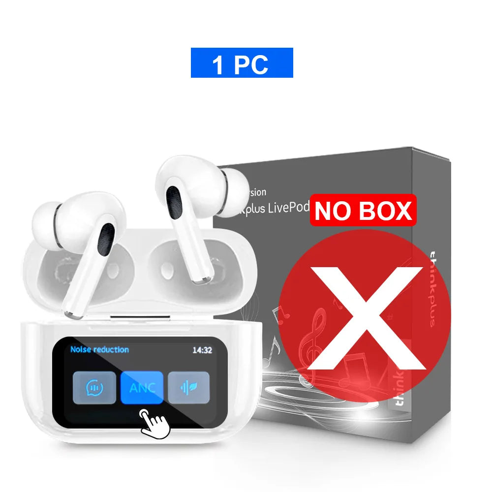 Original Thinkplus Wireless Bluetooth Earphones ANC Noise Reduction Earbuds HD Mic Call Gamer Headsets LED Touch Screen Control - ZOOMNSTORE
