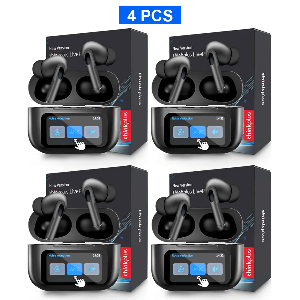 Original Thinkplus Wireless Bluetooth Earphones ANC Noise Reduction Earbuds HD Mic Call Gamer Headsets LED Touch Screen Control - ZOOMNSTORE