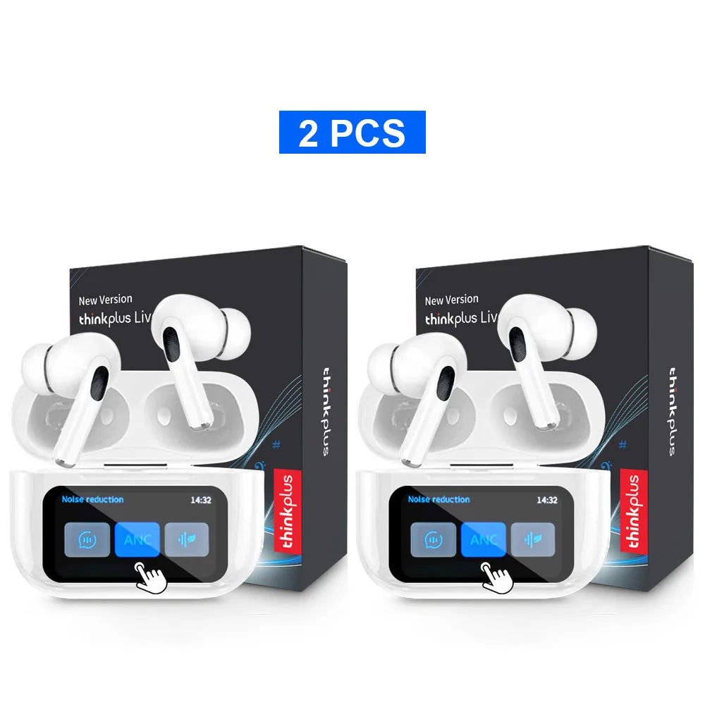 Original Thinkplus Wireless Bluetooth Earphones ANC Noise Reduction Earbuds HD Mic Call Gamer Headsets LED Touch Screen Control - ZOOMNSTORE