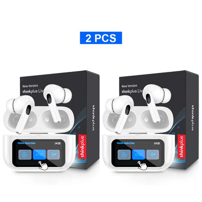 Original Thinkplus Wireless Bluetooth Earphones ANC Noise Reduction Earbuds HD Mic Call Gamer Headsets LED Touch Screen Control - ZOOMNSTORE