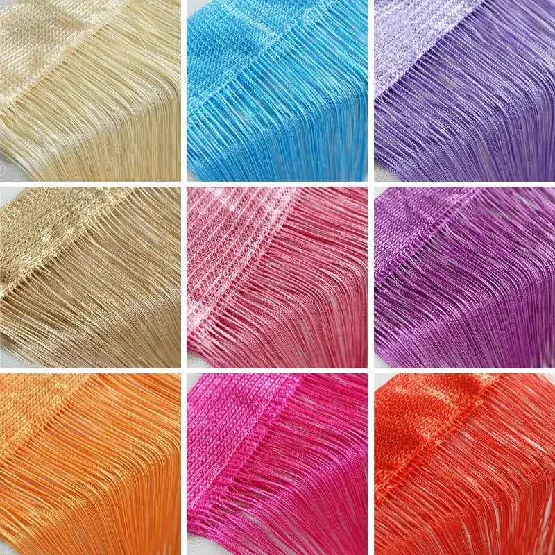 Thread Curtain Divider - 100CM x 200CM String Tassel Panel for Living Room Door Window - ZOOMNSTORE