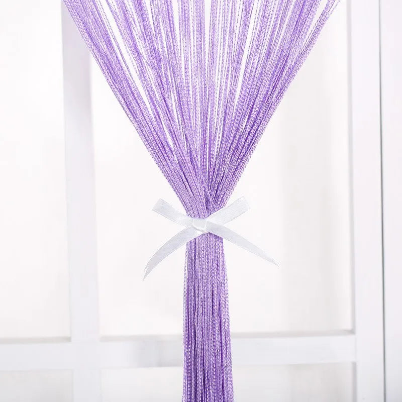 Thread Curtain Divider - 100CM x 200CM String Tassel Panel for Living Room Door Window - ZOOMNSTORE