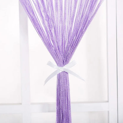 Thread Curtain Divider - 100CM x 200CM String Tassel Panel for Living Room Door Window - ZOOMNSTORE