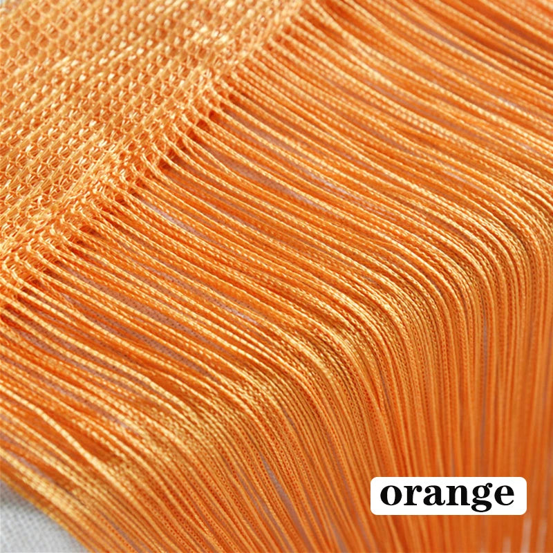 Thread Curtain Divider - 100CM x 200CM String Tassel Panel for Living Room Door Window - ZOOMNSTORE