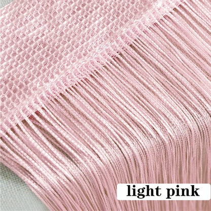 Thread Curtain Divider - 100CM x 200CM String Tassel Panel for Living Room Door Window - ZOOMNSTORE