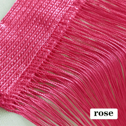 Thread Curtain Divider - 100CM x 200CM String Tassel Panel for Living Room Door Window - ZOOMNSTORE