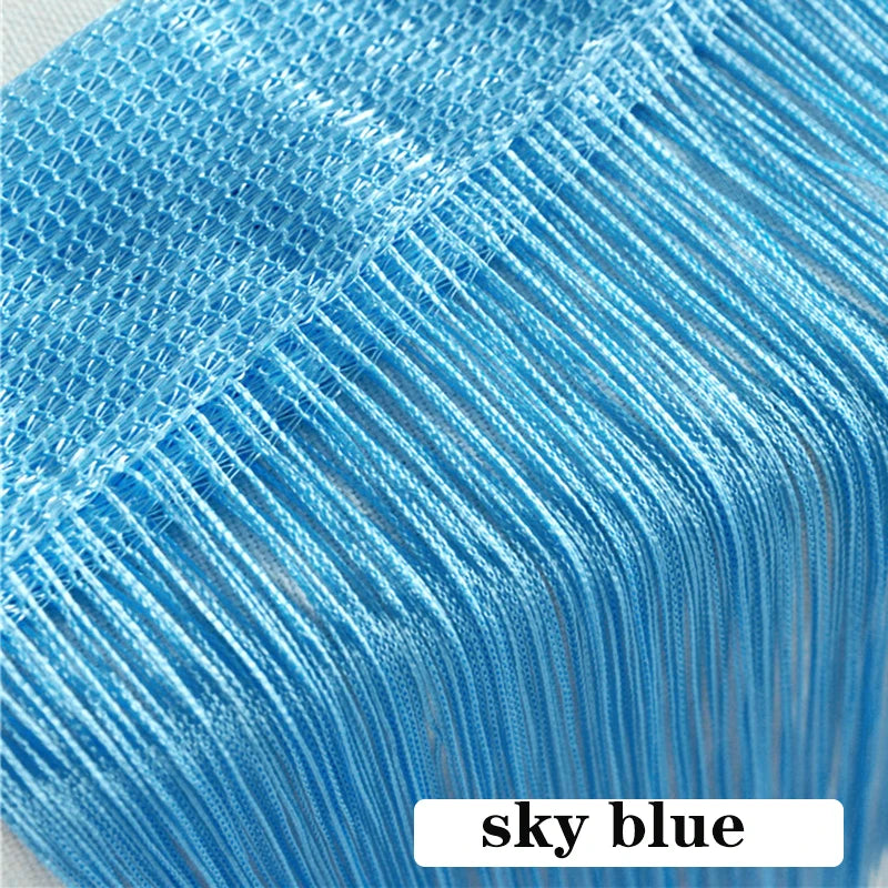 Thread Curtain Divider - 100CM x 200CM String Tassel Panel for Living Room Door Window - ZOOMNSTORE