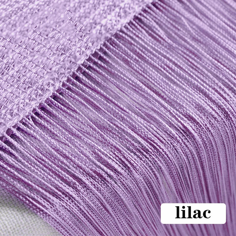 Thread Curtain Divider - 100CM x 200CM String Tassel Panel for Living Room Door Window - ZOOMNSTORE