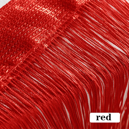 Thread Curtain Divider - 100CM x 200CM String Tassel Panel for Living Room Door Window - ZOOMNSTORE