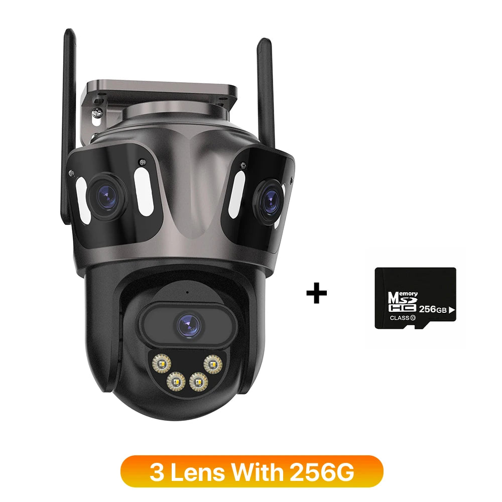 4K Outdoor PTZ WiFi IP Camera - Dual Lens with AI Human Detection IP66 Waterproof CCTV - ZOOMNSTORE