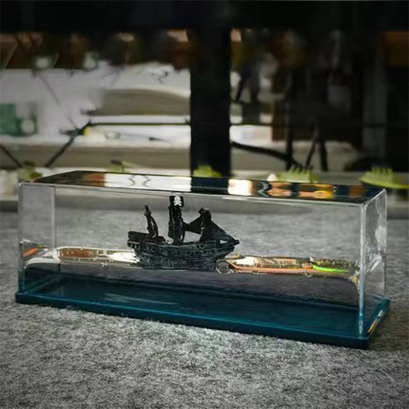 Titanic Black Pearl Drifting Ship Ornament - Dinosaur Era Style Desktop Decoration Gift - ZOOMNSTORE