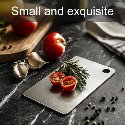 Titanium Cutting Board - Double-Sided Stainless Steel Chopping Board for Meat  Fruit - ZOOMNSTORE