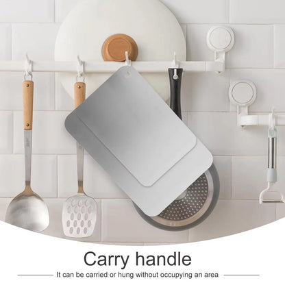 Titanium Cutting Board - Double-Sided Stainless Steel Chopping Board for Meat  Fruit - ZOOMNSTORE