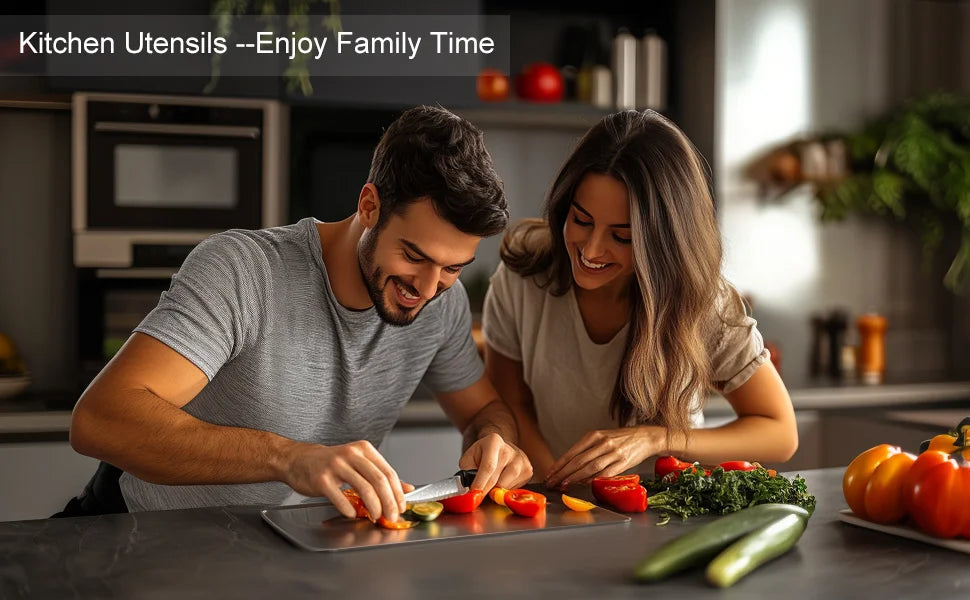 Titanium Cutting Board - Double-Sided Stainless Steel Chopping Board for Meat  Fruit - ZOOMNSTORE