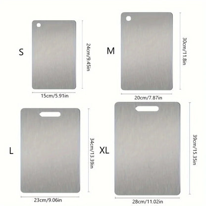 Titanium Cutting Board - Double-Sided Stainless Steel Chopping Board for Meat  Fruit - ZOOMNSTORE