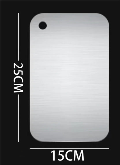 Titanium Cutting Board - Double-Sided Stainless Steel Chopping Board for Meat  Fruit - ZOOMNSTORE