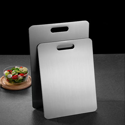 Titanium Cutting Board - Double-Sided Stainless Steel Chopping Board for Meat  Fruit - ZOOMNSTORE