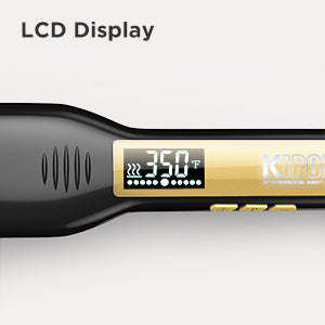 Titanium Flat Iron – Professional Hair Straightener with Digital LCD Display & Dual Voltage - ZOOMNSTORE