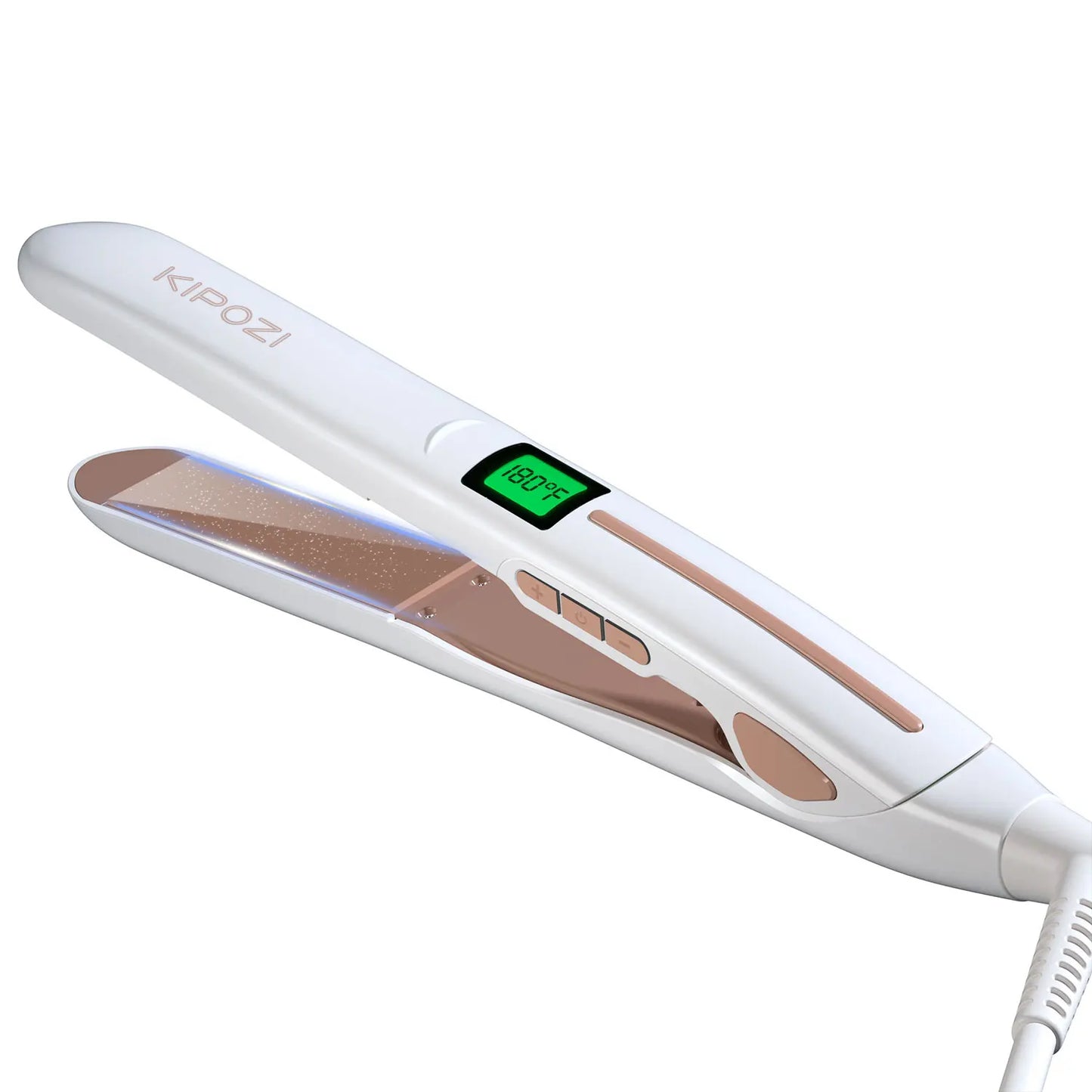Titanium Flat Iron - Professional Hair Straightener With Digital LCD Display & Wide Plates - ZOOMNSTORE