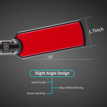 Titanium Hair Straightener | High Temperature Iron With Nano Titanium Plates & Dual Voltage - ZOOMNSTORE