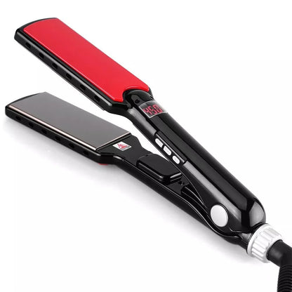Titanium Hair Straightener | High Temperature Iron With Nano Titanium Plates & Dual Voltage - ZOOMNSTORE