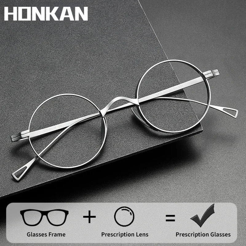 Titanium Reading Glasses – Retro Square Frames With Anti Glare Lenses | Unisex Fashion Eyewear - ZOOMNSTORE