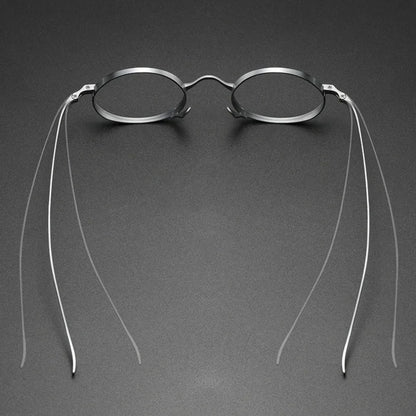 Titanium Reading Glasses – Retro Square Frames With Anti Glare Lenses | Unisex Fashion Eyewear - ZOOMNSTORE